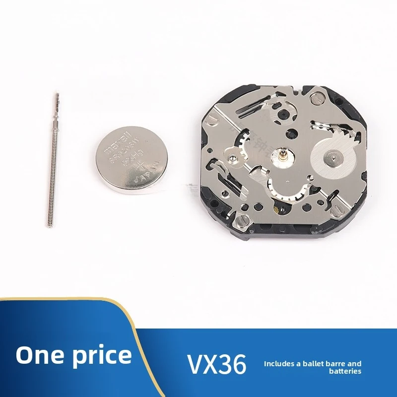 새로운 고급 VX36E 쿼츠 무브먼트 5인젝션 무브먼트 3.9 스몰 세컨드 핸드 무브먼트 시계 무브먼트 수리 교체 부품