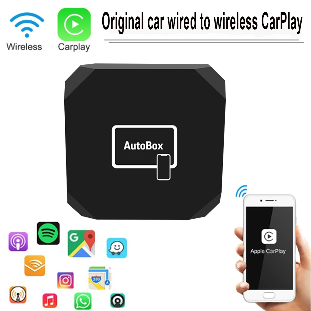Mini Bluetooth Carplay Dongle Wireless Wifi 5.0 Bluetooth Auto Connect Adattatore Carplay Per Aggiornamento Auto Per Apple Carplay Ai Box