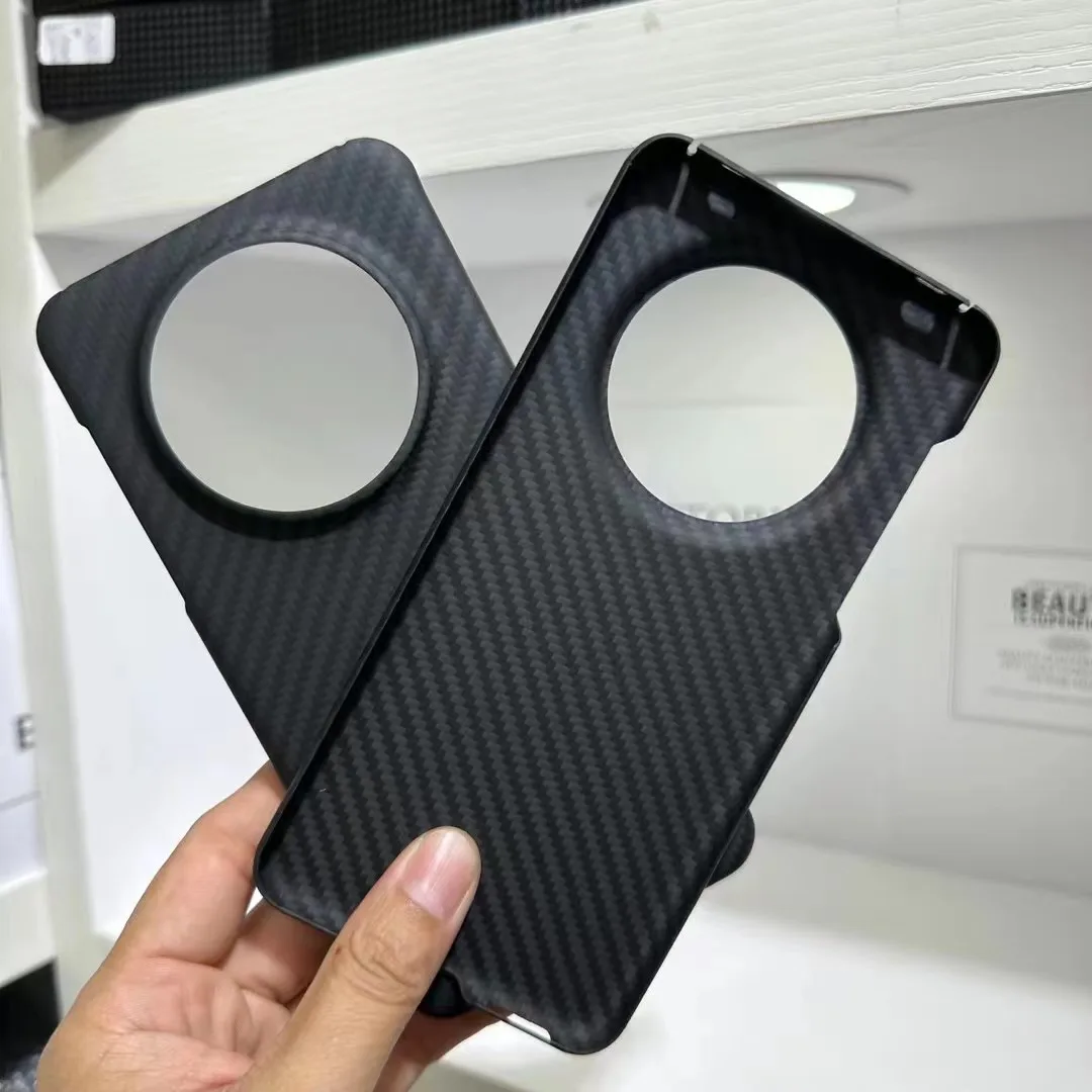 Real Carbon Fiber Phone Case For Huawei Mate 60Pro Carbon Fiber Case Aramid Fiber Cover MagSafe Magnetic Ultra-thin Case