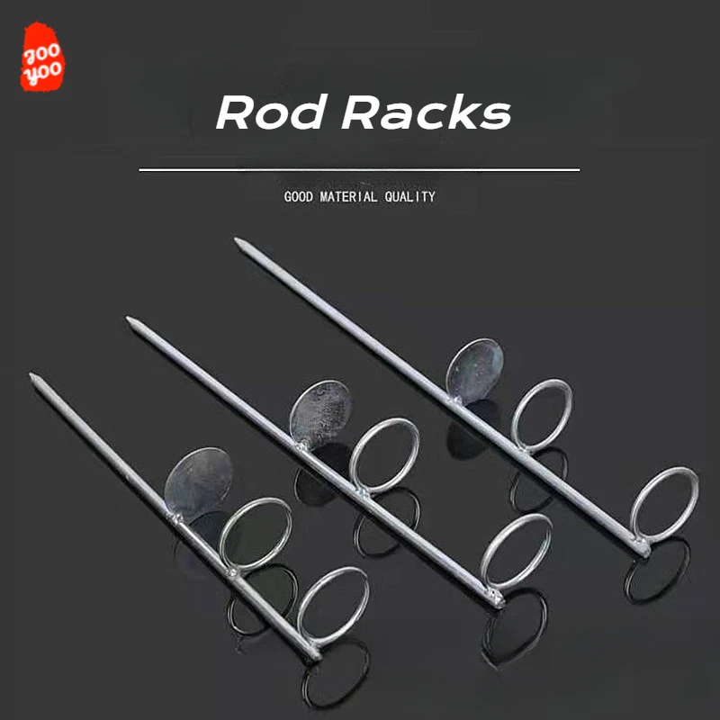 Fishing Rod Bracket 1PC Simple Single Fork Double Ring Tools Gear Supplies