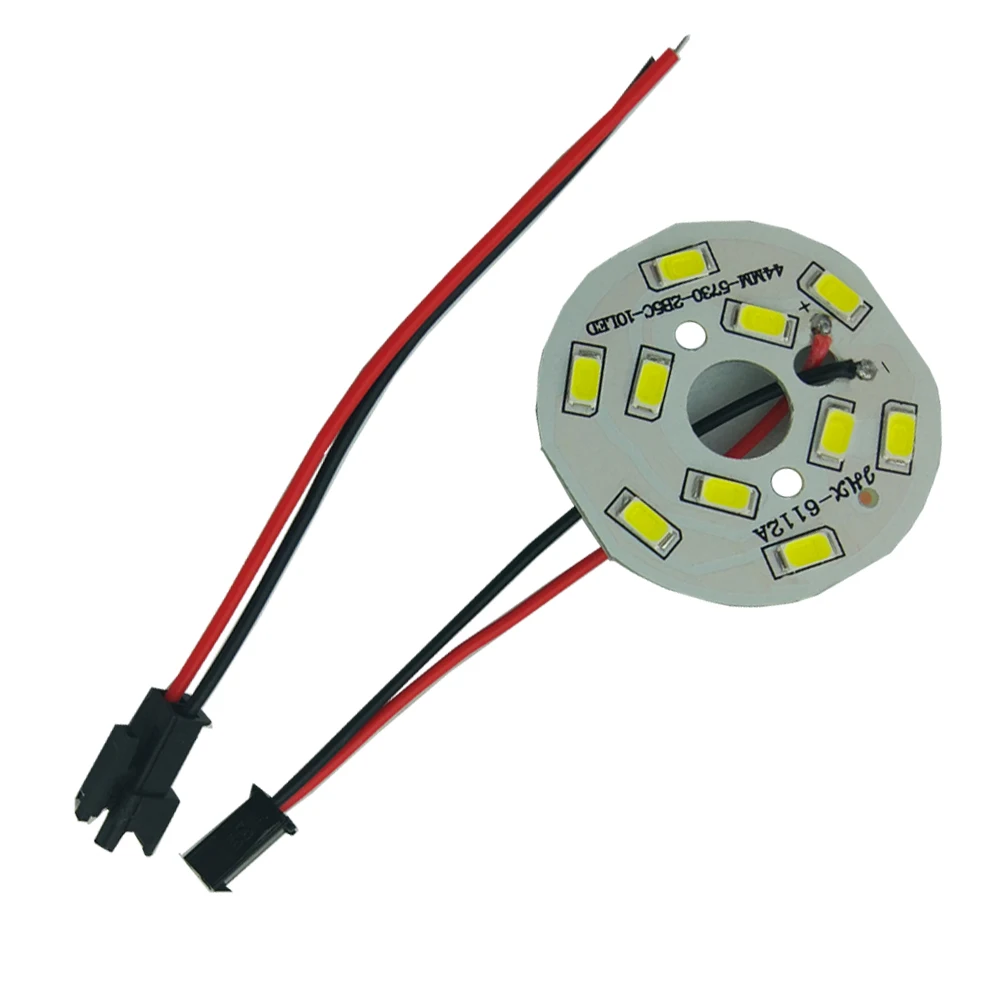 LED PCB Light board 8p 5W 9w12W with SMD 5730 LED Chips 2Pins Plug for Crystal Light Bulb DIY