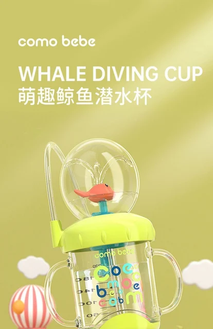 Baby Drinking Cup with Straw Cute Whale Squirt Water Cup 220ML Portable  Diving Water Cup Creative Co…See more Baby Drinking Cup with Straw Cute  Whale