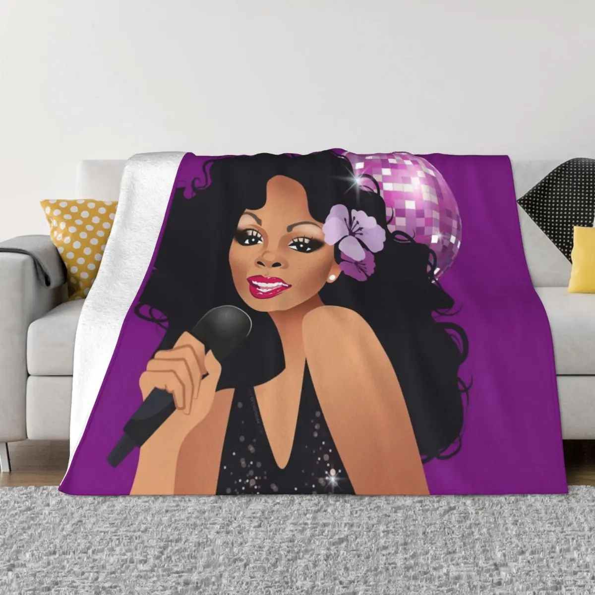 

Disco Queen Throw Blanket for sofa sofa bed Warm Single Blankets