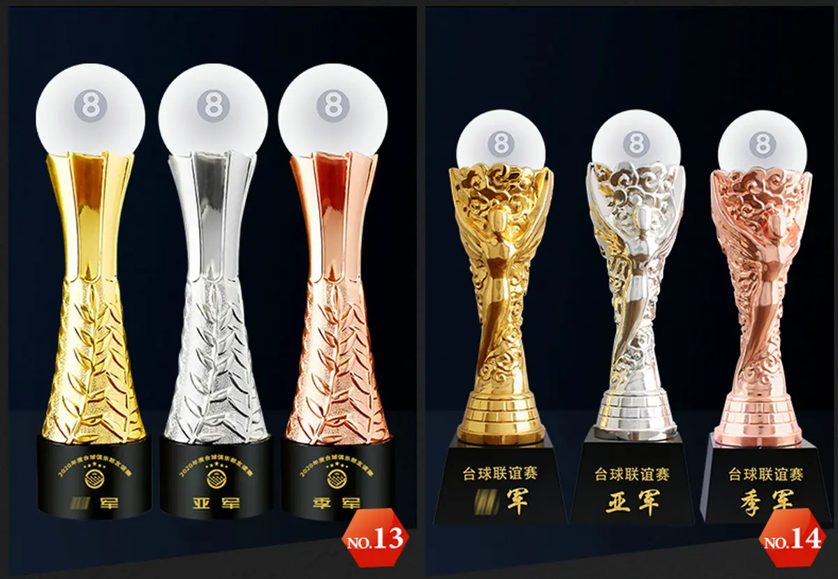 Snooker Billiards Crystal Champion Gold Trophy Awards DIY Make