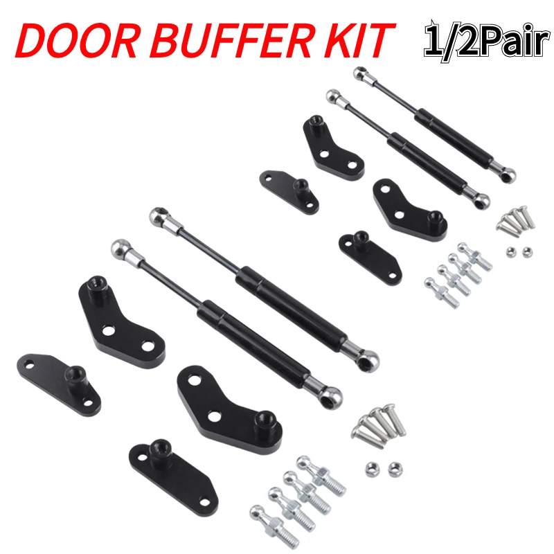 12PairDoorOpenerKitsAnodizedBlackCarSlowDownSupportRodFront
