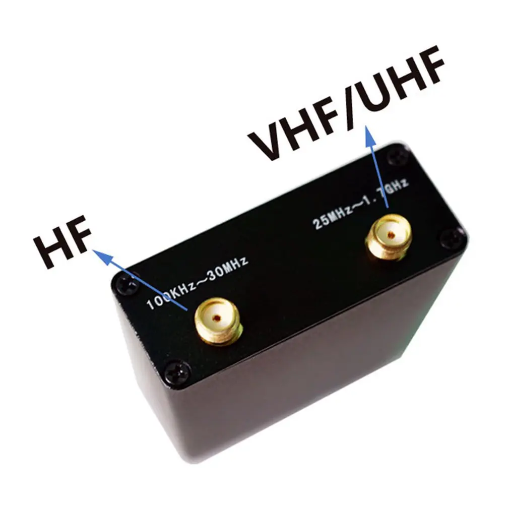 핫 100KHz-1.7GHz 풀 밴드 UV RTL-SDR USB 튜너 수신기 RTL-SDR RTL2832U+R820T2 라디오 수신기 도매 