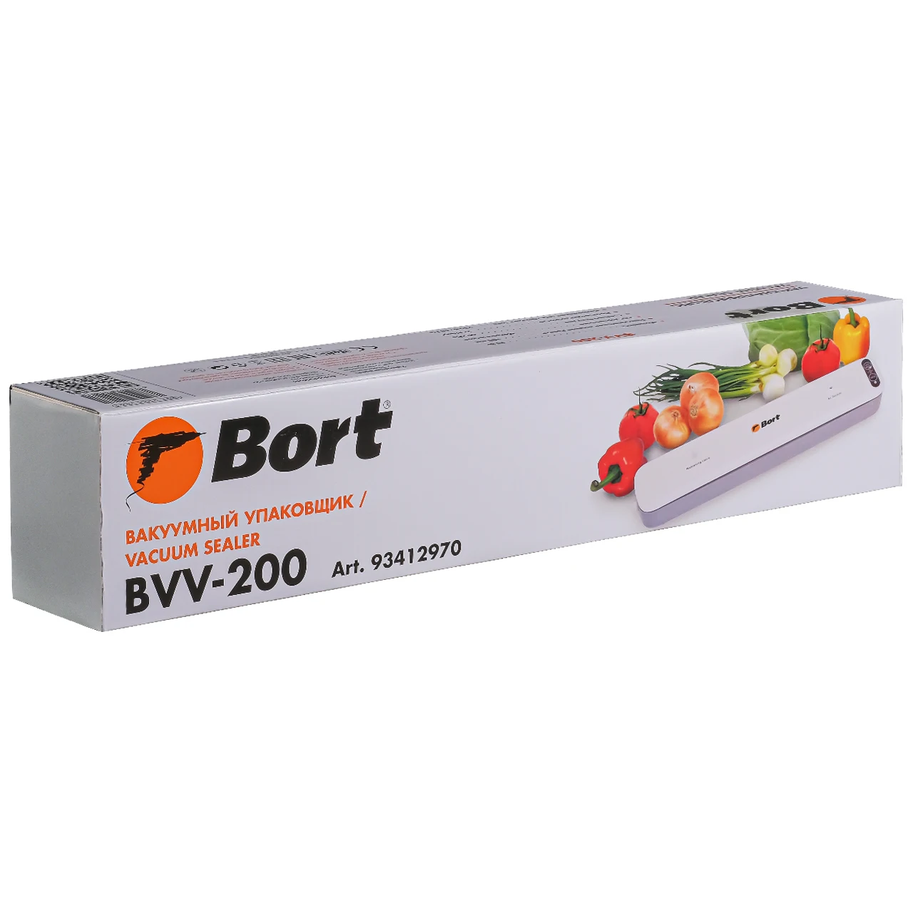 Вакуумный упаковщик BORT BVV-200 (90 Вт; 65 кПА; ширина пакета 300 мм; 12 л/мин)