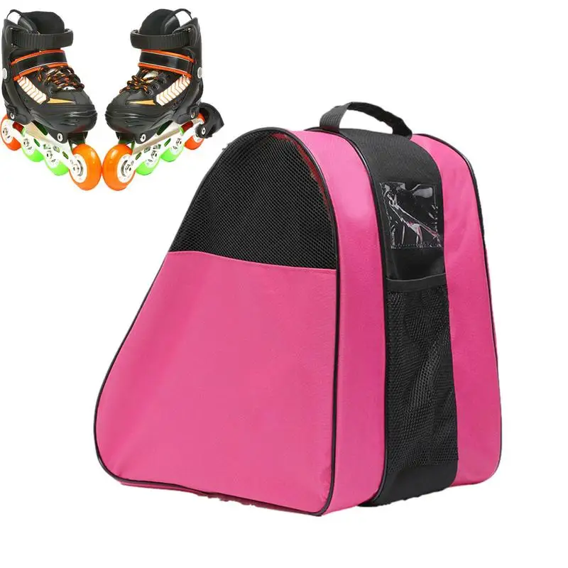 Sac Pour Patins à Roulettes Et Patins à Glace - Tissu Oxford Imperméable, 38x39x20 Cm, Poches Latérales En Maille