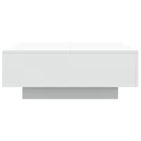Table basse blanche 80x80x31 cm en bois d'ingénierie 4