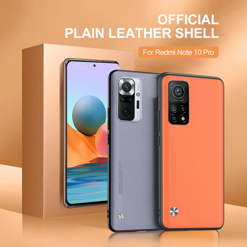 red mi note 10 Leather Shockproof Protect cover For redmi note 10 Pro max 10S NOTE10 note 10 s note10 5G 4G Silicone Frame Case glass flip cover