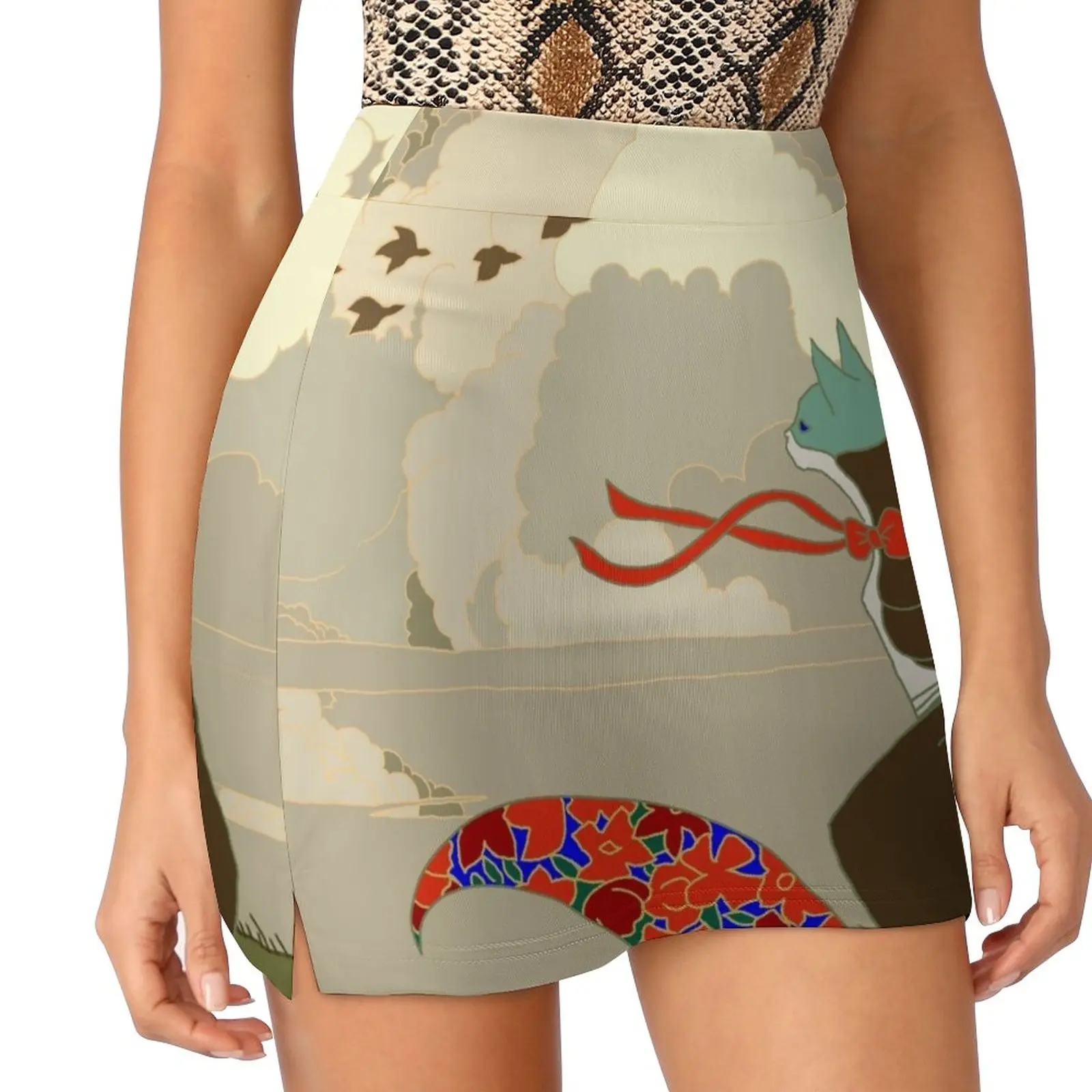 

Dorelia, Art Deco Cat Light proof trouser skirt dresses for prom Short skirt woman women's golf wear summer Women skirt