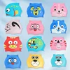 Children Swimming Caps Long Hair Ear Protection Cute Cartoon Swim Cap for Boys Girls Kids Silicone Swimming Cap Pool Accessories 2