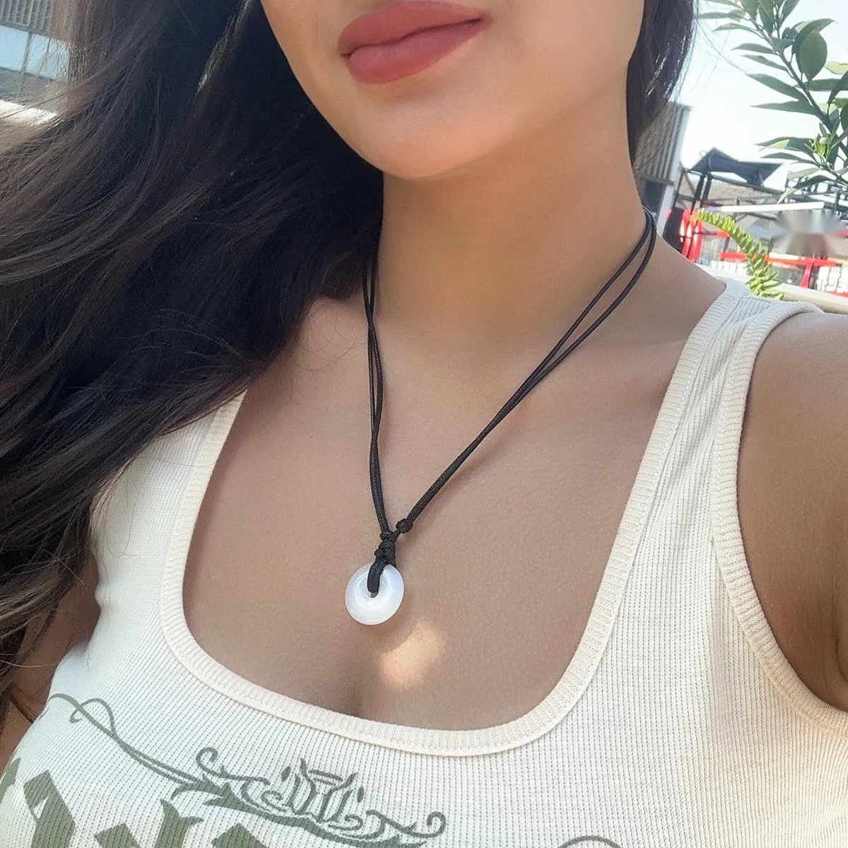 Jewelry Pull-out Glass Layered Versatile Collarbone Chain, Sweet And Cool Wax Thread Design Sense, Niche Necklace_voghion.com