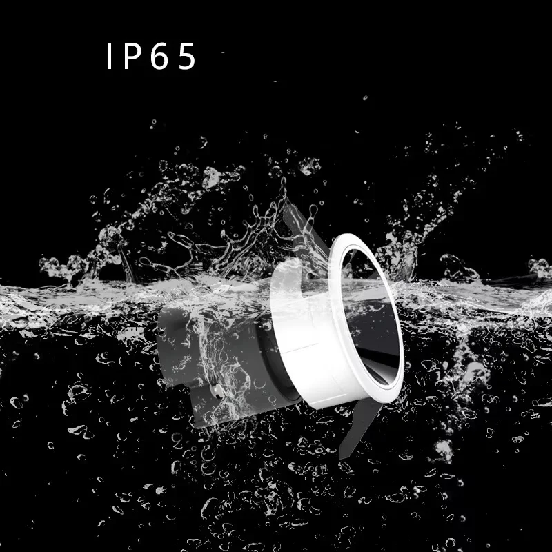 IP65 waterproof LED downlights recessed ceiling lights adjustable narrow frame wall-washing spotlights anti-glare wash wall lamp