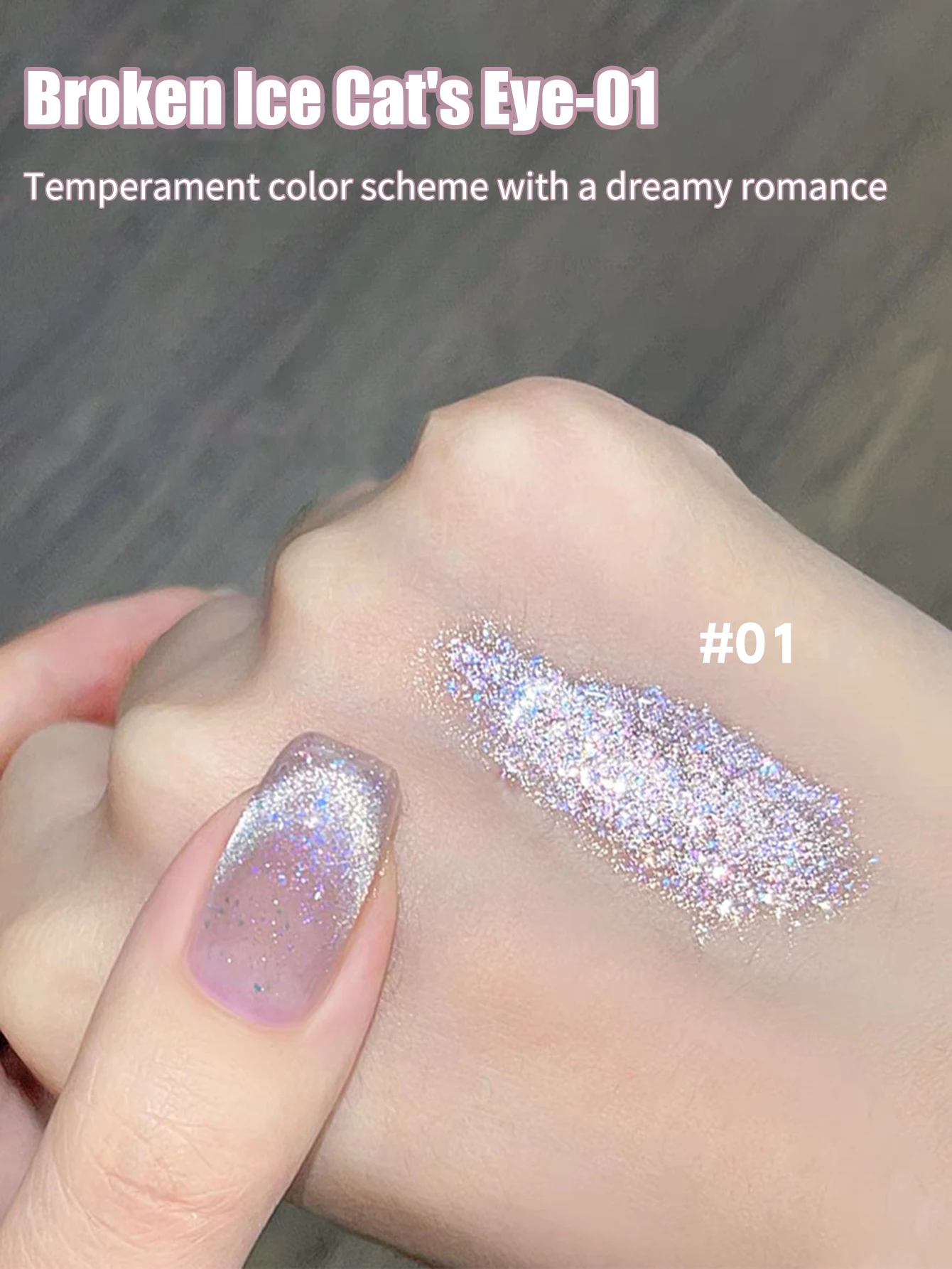 MN 1-12 stücke 12ML Heißer Verkauf Glas Perle Bleaching Katzenauge Gel Nagellack Sommer Nägel Kristall katzenauge Nagellack Weiß – Detail 28