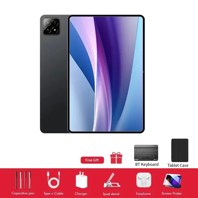 جهاز لوحي جديد أصلي Pad 7s Pro بنظام أندرويد 14، ذاكرة 22 جيجابايت وتخزين 2 تيرابايت، معالج سنابدراجون 8 الجيل الثالث، إصدار عالمي، يدعم 5G وشريحتي اتصال، متجر جوجل بلاي