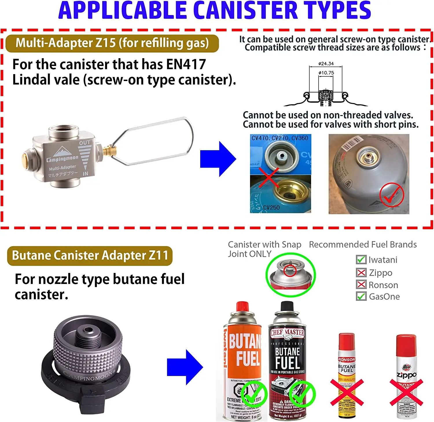 Eco-Friendly Gas Save Adapter for Portable Camping Stoves