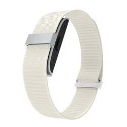 Nylon Sport Bands: Adjustable Breathable Fitness Tracker Strap Replacement Wristband (Beige)