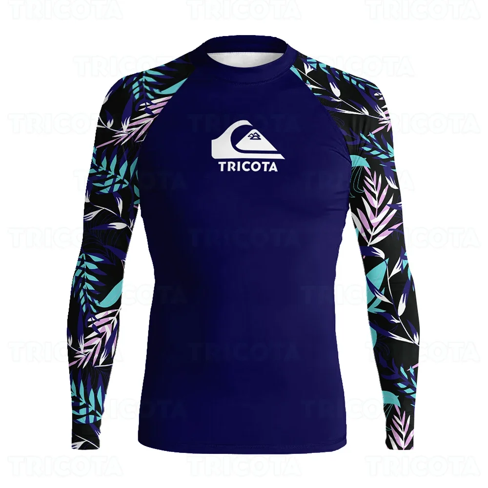 

Men's Rash Guard Long Sleeve Surfing Shirt Diving Tee Swimwear Beach Sun Screen Surf Sweatshirt Rashguard UV Protection Swimwear