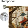 Autmn Girl Kitchen Curtains 2 Pieces Elegant Room Curtains for Living Room Shades Tulle for Bedroom Blackout Curtain Partition 4