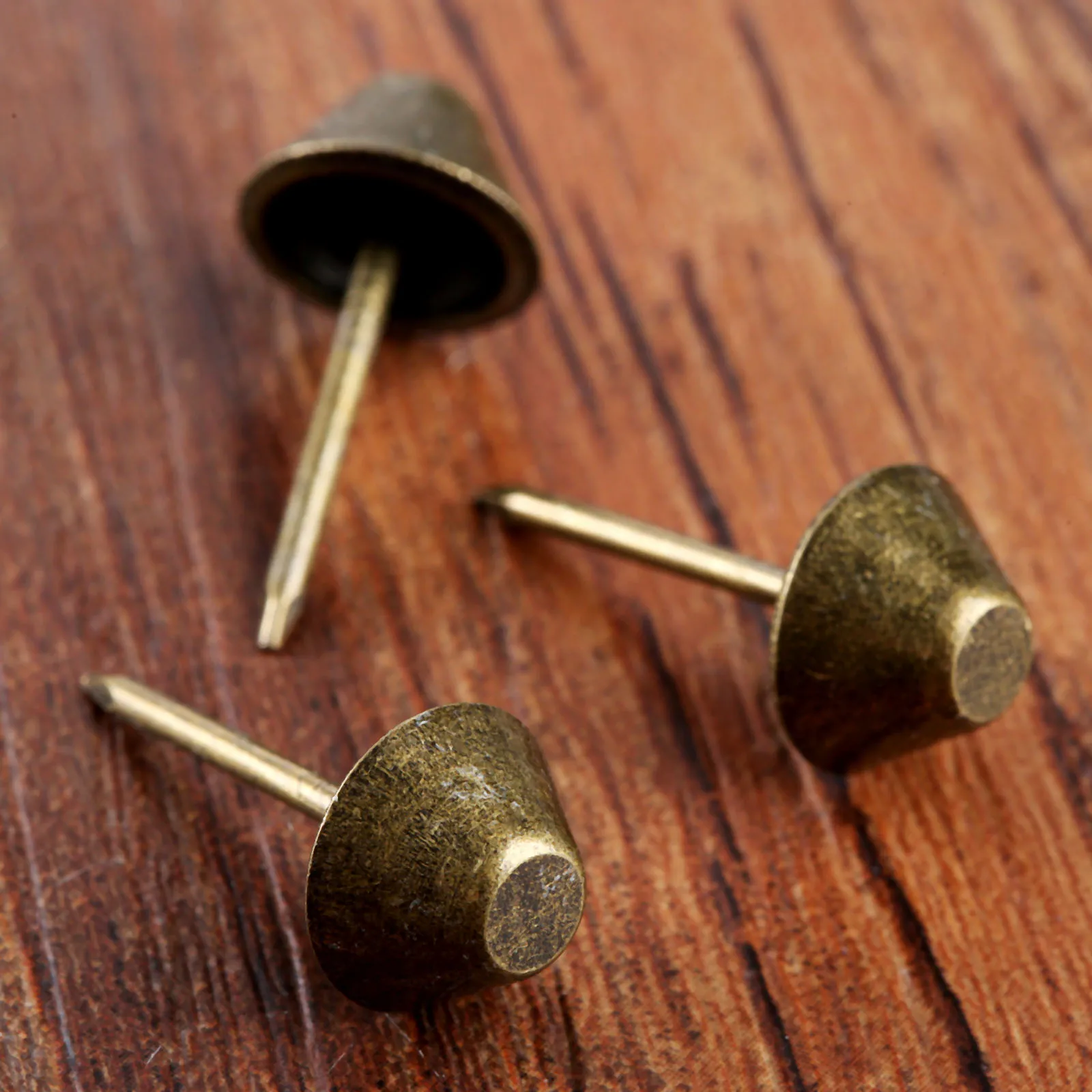 DRELD 50Pcs Antique Bronze Upholstery Nails Furniture Fittings Jewelry Wooden Box Case Sofa Door Decorative Tack Stud Pushpin