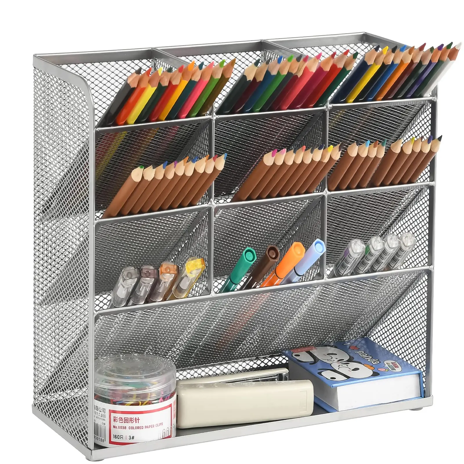 creative-desktop-metal-grid-multi-function-iron-rack-neat-tool-stationery-office-storage-rack-studio-color-pen-basket-pen-rack