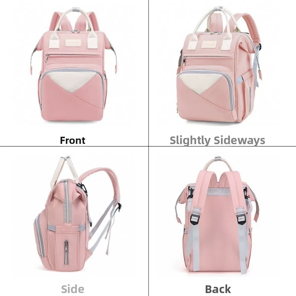 Nylon Mommy Bag Multifunctional Large Capacity Maternity Travel Bag Insulated Pockets Waterproof Nappy Bagpack Maternity