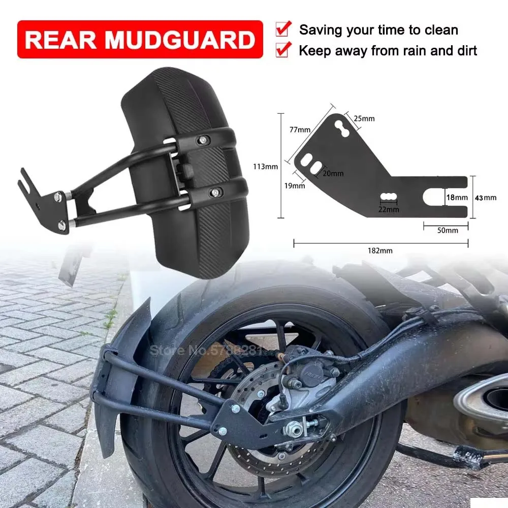 Spare Parts Fz Bike Back Mudguard Motorcycle Rear Tire Fender