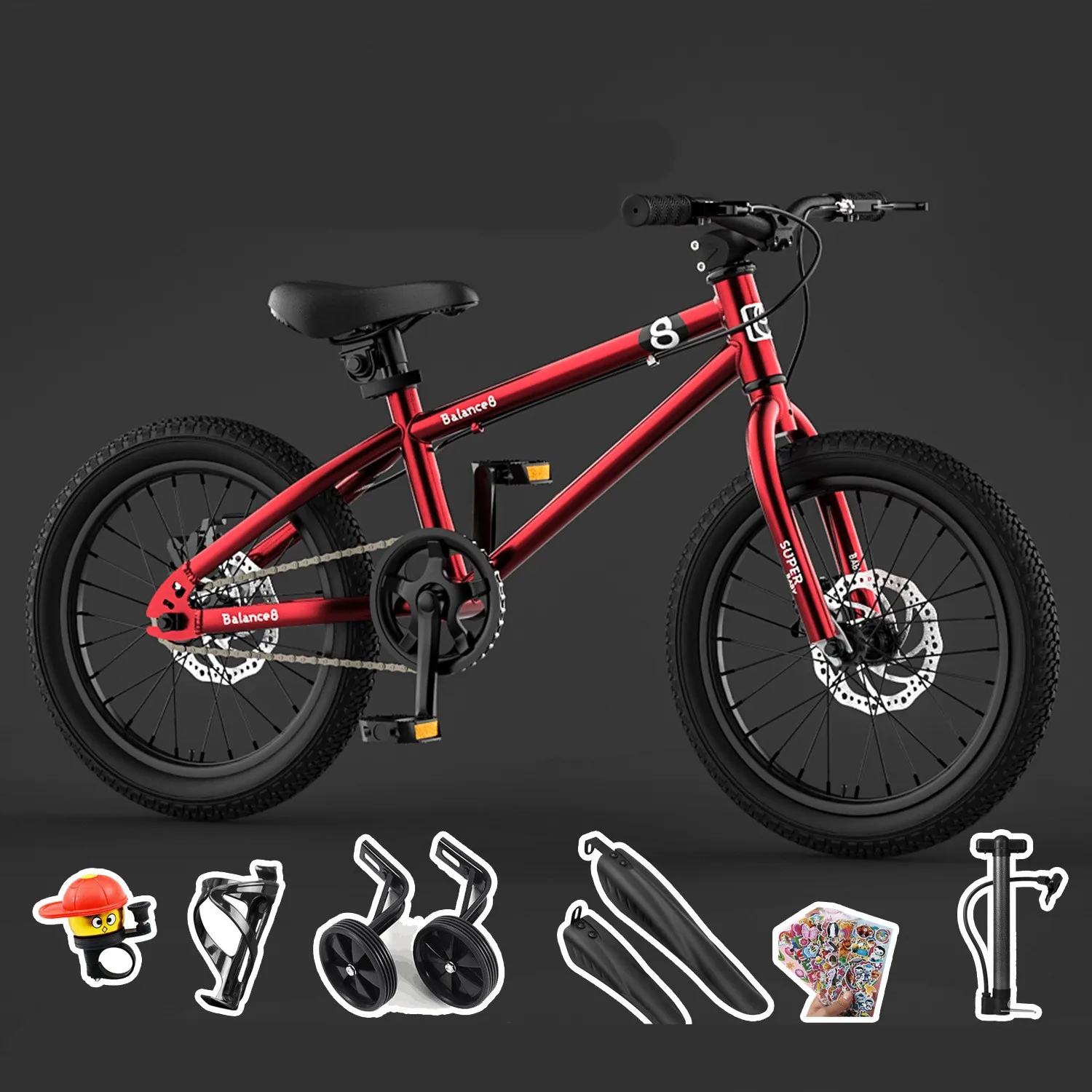 BMXスタイル 小径自転車 スケートボード一体型 BMXスタイル 小径自転車 スケートボード一体型