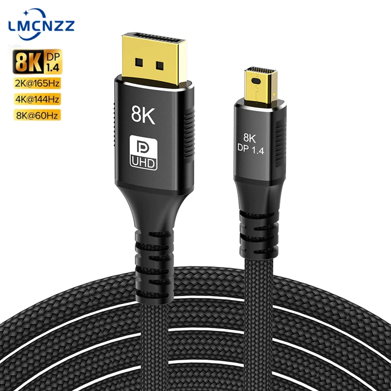Cavo Da Mini Dp A Dp 8K 8K 60Hz 4K 144Hz Mini Displayport A Cavi Displayport Formacbook Air Surface Pro Monitor