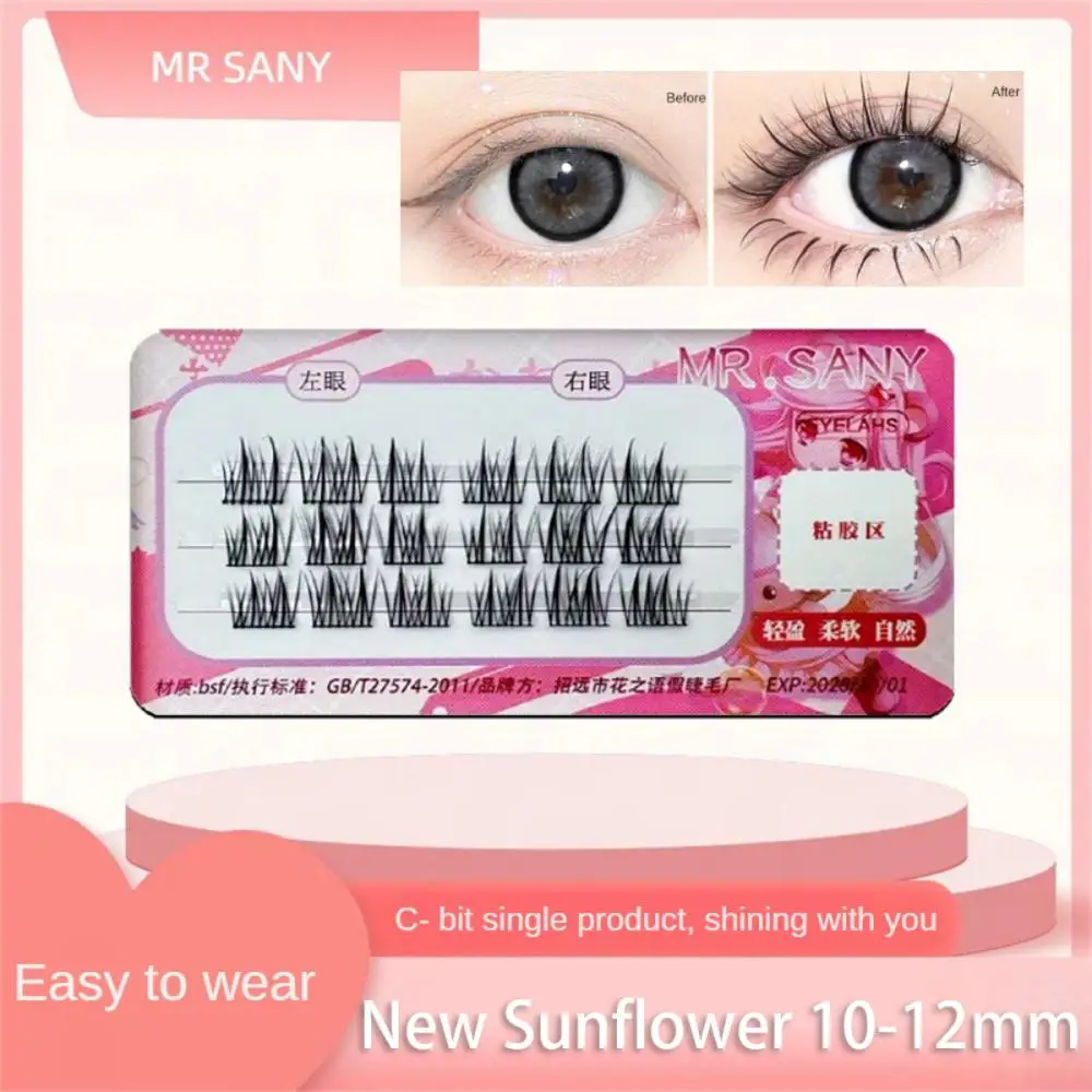 Супер Толстые Накладные ресницы с хвостом Феникса 20D/30D шелковые индивидуальные натуральные норковые ресницы мягкие зажимы объемный макияж