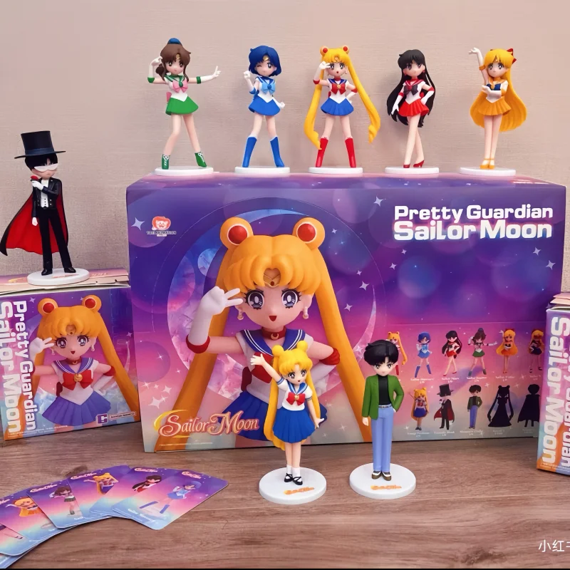 

New Sailor Moon Blind Box With Sweet And Cute Facial Features Clever And Dynamic Desktop Decoration Collection Mystey Boxes Gift