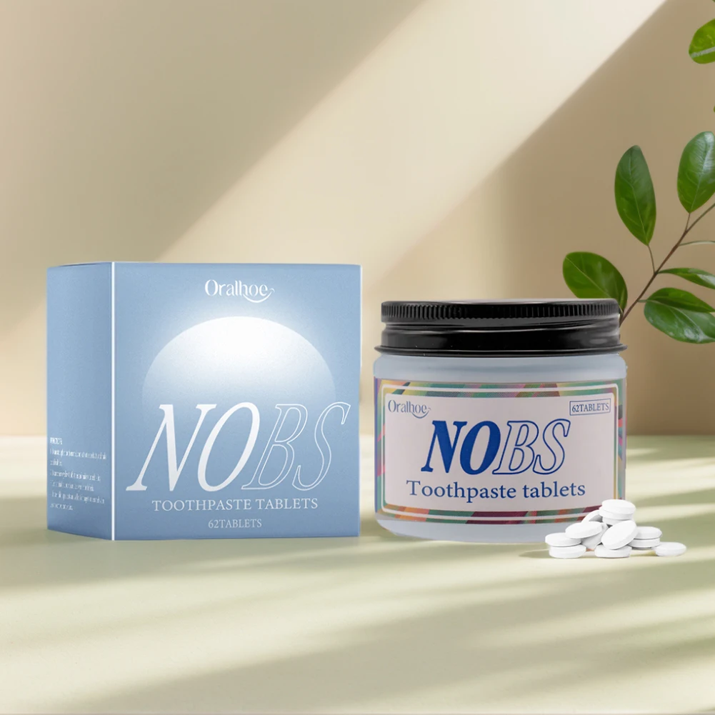 Solid Toothpaste Nobs Without BS Tablets Flavors Teeth Mouthwash Smoke Remove Bad Beath Whitening Fresh Charcoal Stains teeth whitening product teeth whitening essence teeth health product