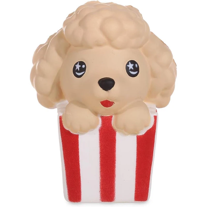 

4.3 Inches Squishies Dog Popcorn Squeeze Animal Toys for Kid gift Kawaii Slow Rising Scented Stress Relief Toys Decorative Props