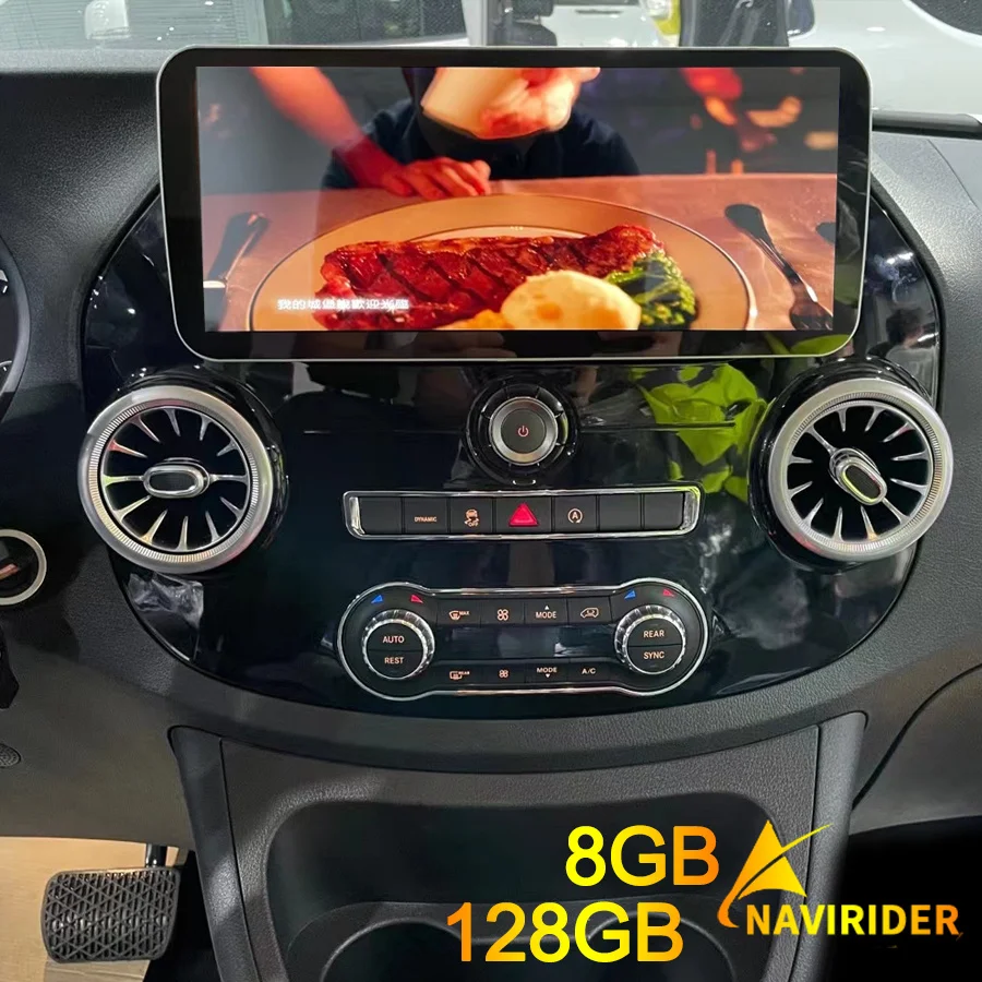 

Автомагнитола мультимедийный видеоплеер 12,3 дюйма DSP CarPlay Авто GPS для Mercedes Benz Vito 3 Android 13 2014 - 2020 2 Din 128 ГБ ROM