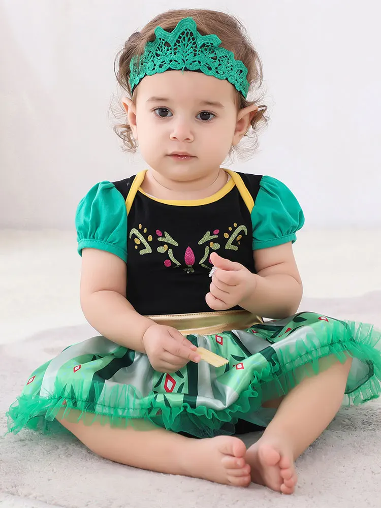 Cosplay Costume Animal Tutu Skirt Outfit Baby Girls Princess Sofia Outfit Anna Elza Infant Baby Tutu Dress Kids Girls Costume Romper Aurora Belle Clothes Costumes Dress