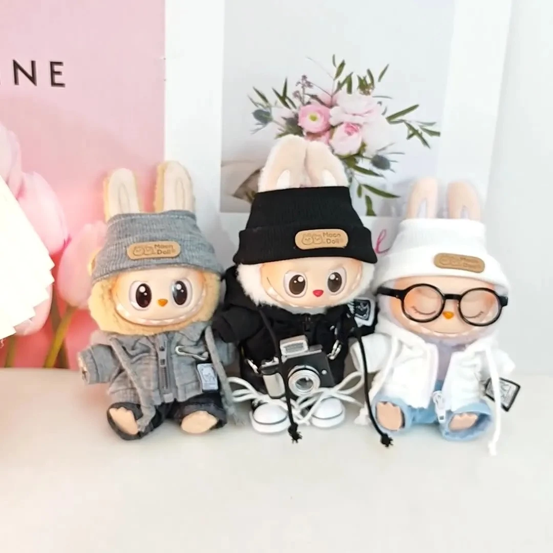 Conjunto de uniforme Cool Shadow de Labubu Academy: atuendo de muñeca inspirado en ídolos