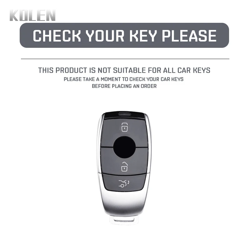 Carbon Fiber Style Car Key Case Cover