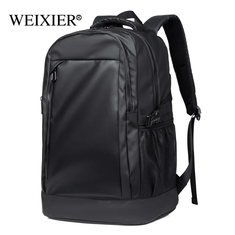 WEIXIER Men's backpack Leisure business travel computer  Middle school student backpack Fashion trend College student backpack