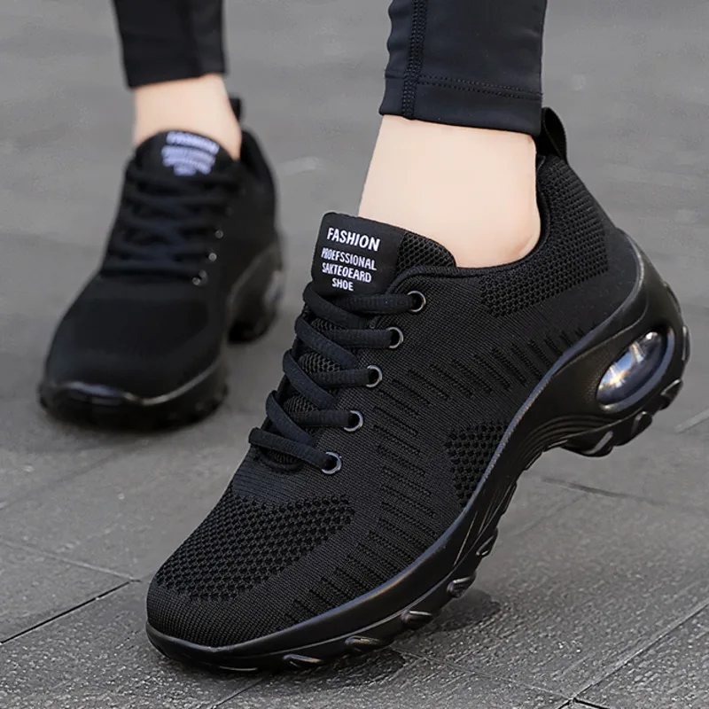 

Slip On Breathe Mesh Walking Shoes Women Fashion Sneakers Comfort Wedge Platform Loafers