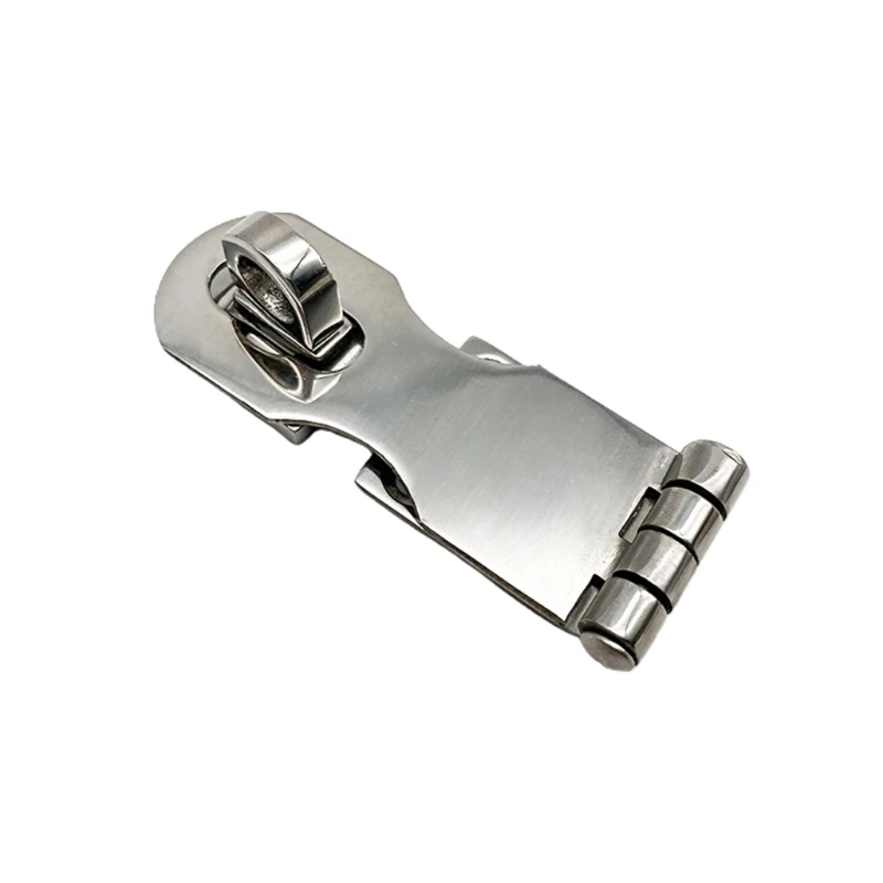Description Picture 3 of itemMarine Grade Stainless Steel Door Hasps Heavy Duty Safety Hasp with TurningPadlock Eye Mount Quick Installation