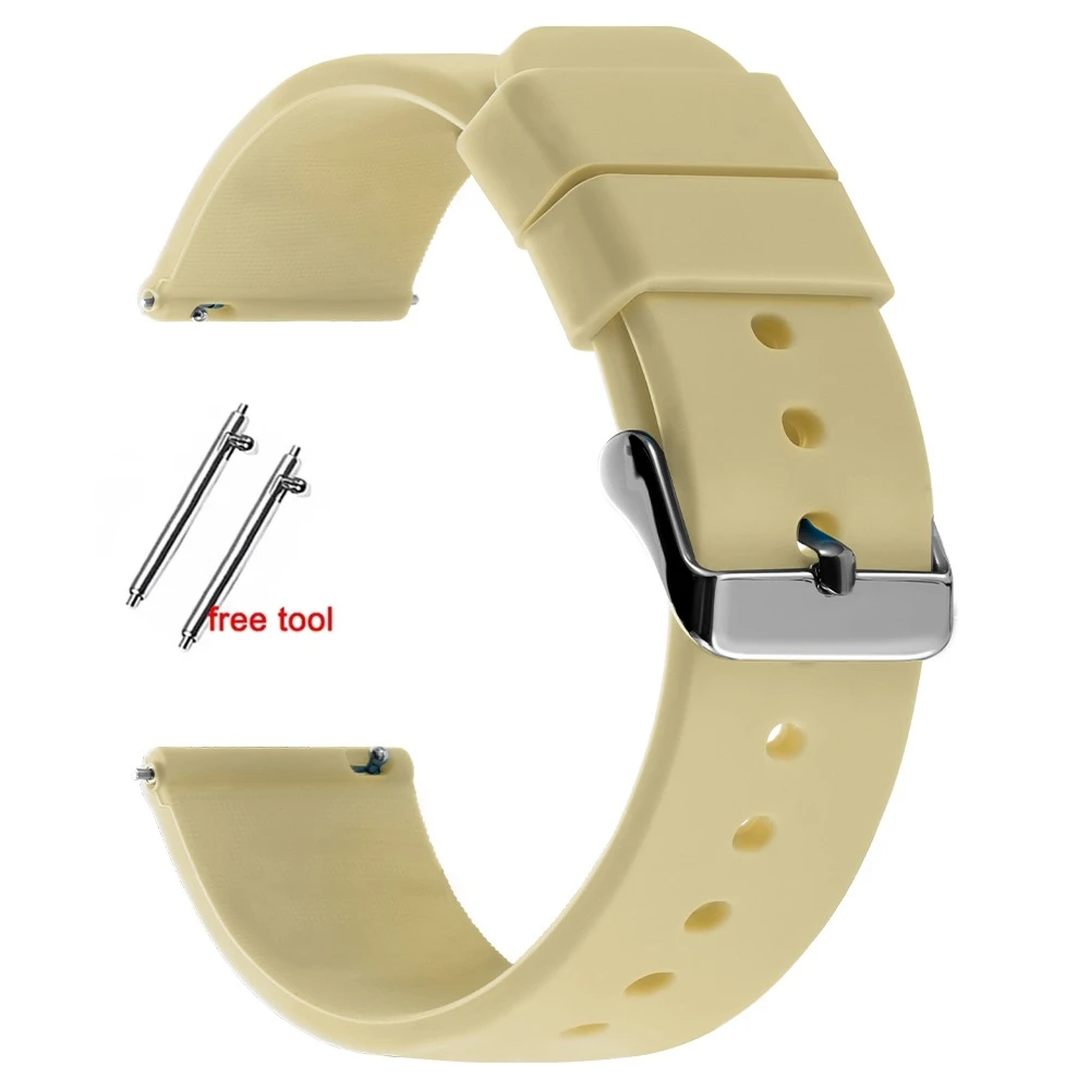 Versatile Silicone Watch Strap - Multiple Sizes Available
