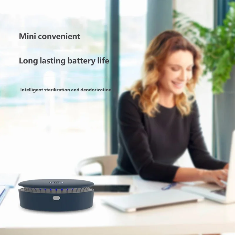 HOMEFISH Portable 2-in-1 Ozone Ionic Air Purifier for Home Car