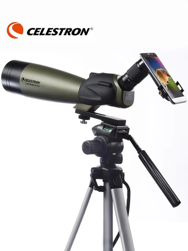 

Celestron-Ultima Angled Spotting Scope, 20-60x Zoom Eyepiece, Multi-Coated Optics, Waterproof for Bird Watching, Wildlife, 80mm