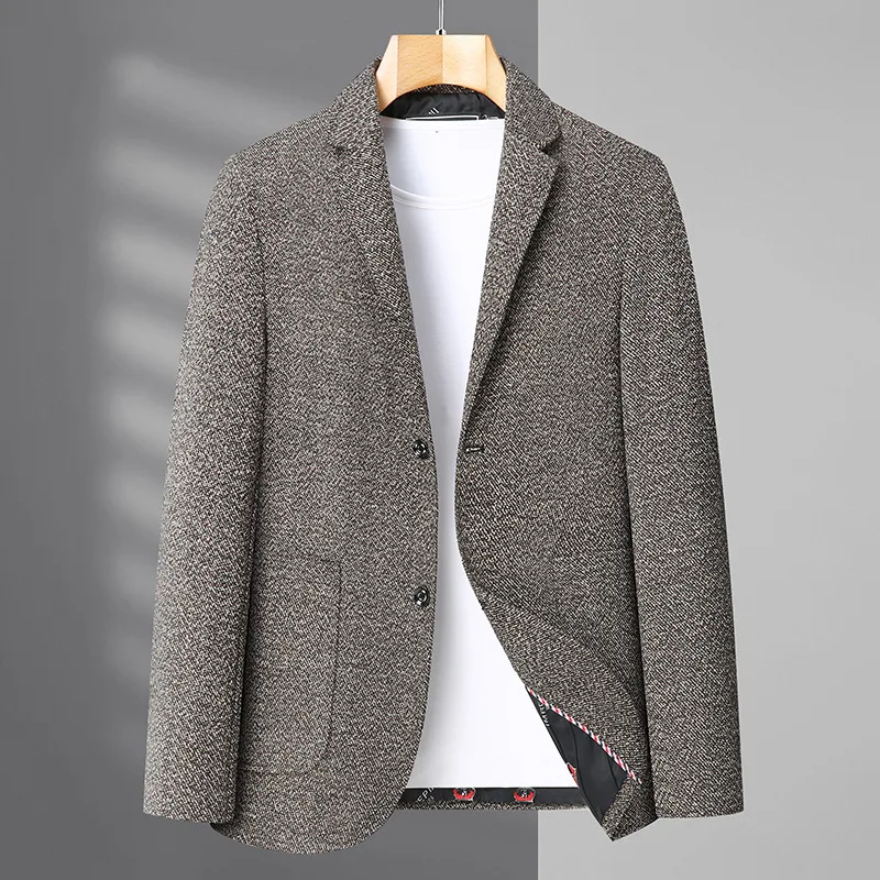 Extra-large size men's suit jacket spring autumn business plus large loose suit casual tops mens blazer 6XL 7XL 8XL 3