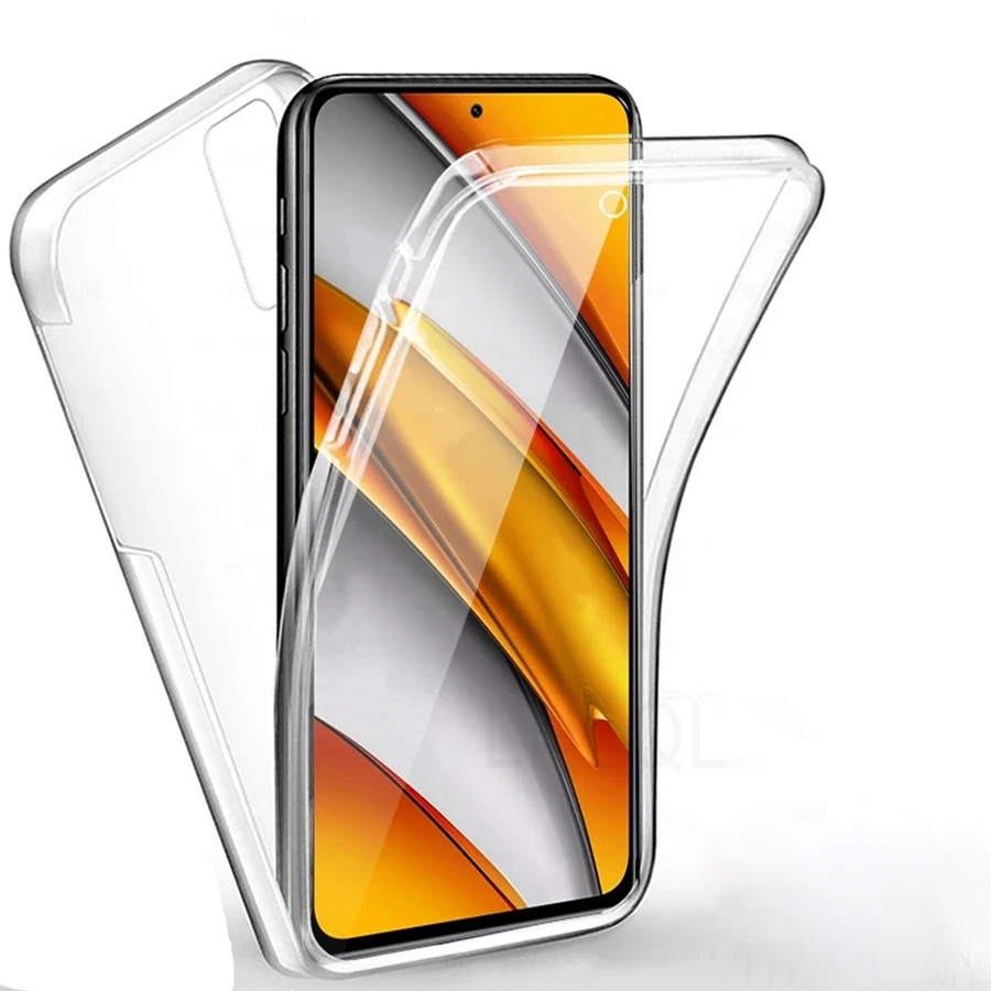 Double-Sided Clear Protective Phone Case with Front and Back Coverage