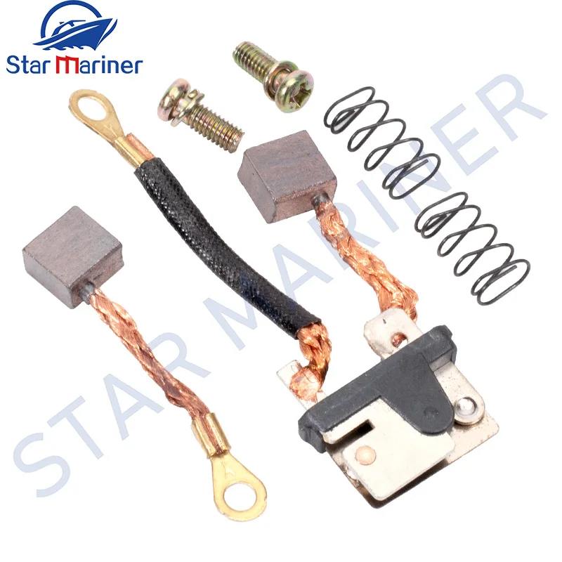 63P-82181 Carbon Brush Set for Yamaha Outboard Motor 2T And 4T 115HP 150HP Trim Tilt Motor Inclued 62X-4386K Brush 63P-43892-10 outboard engine parts