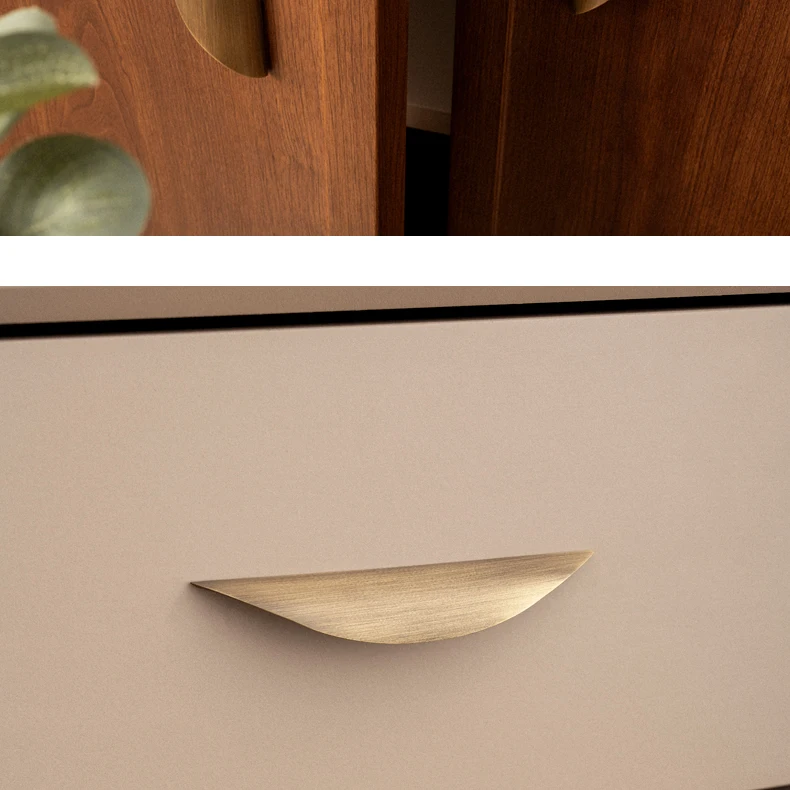 furniture handle brass modern brushed finish
