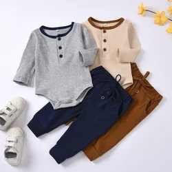 Barboteuse pour bébé fille et garçon, combinaison à manches longues, body et pantalon, vêtements pour nouveau né, 6 à 18 mois, printemps, 2022 