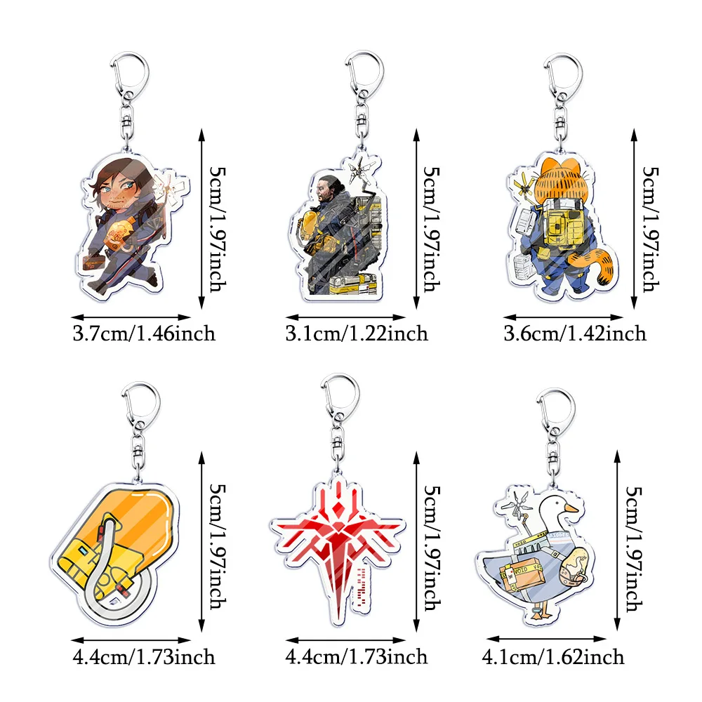 Death Stranding Keychain Accessories Bag Charms Game Keychains